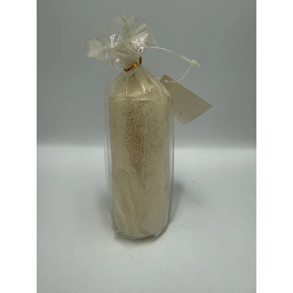 RareCandles Lady of Guadalupe Pillar Candle Religious Virgin Mary Glitter 6 inch